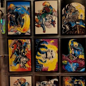 1992 ghost rider cards some glow in the dark.